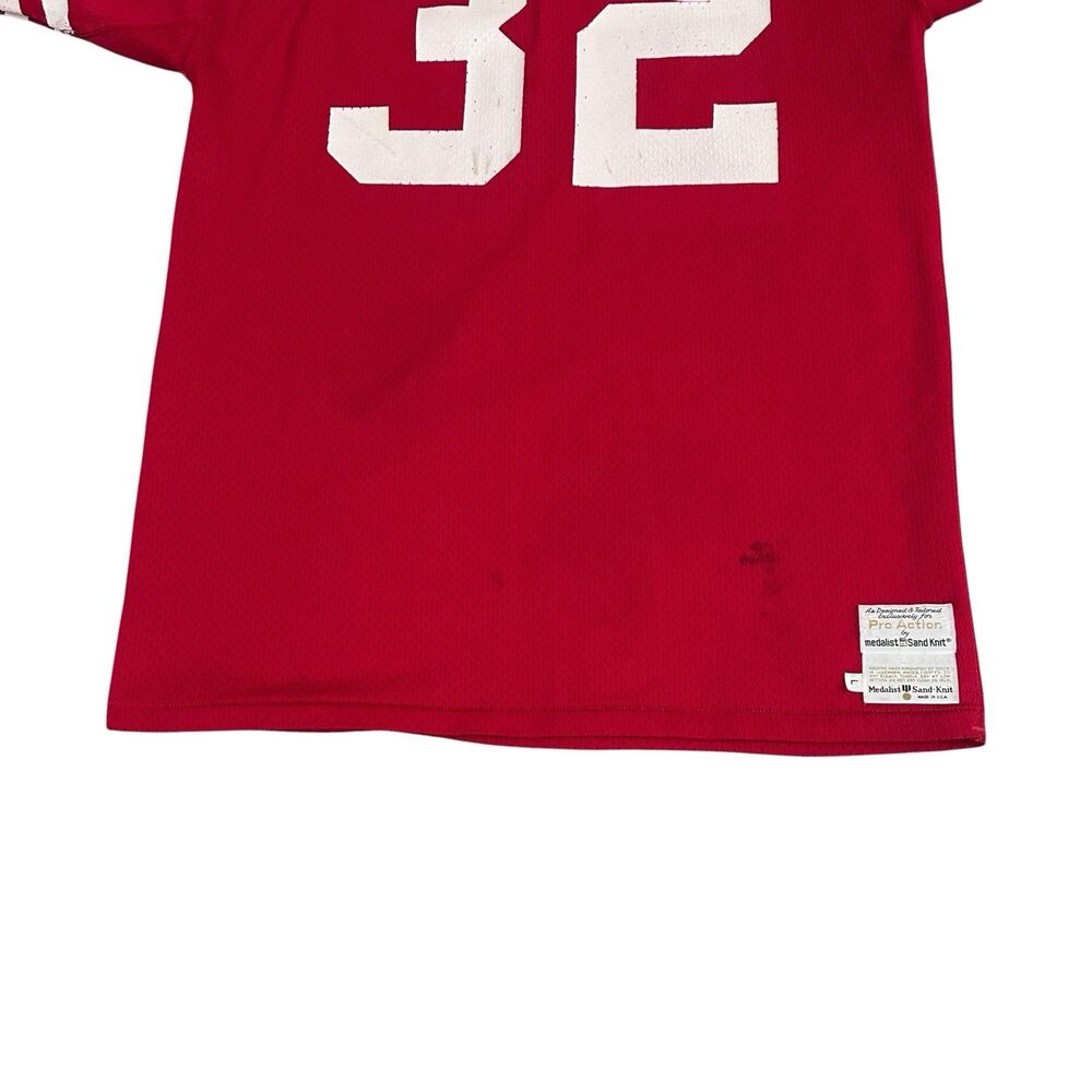 Vintage 80s Sand Knit Pro Action San Francisco 49ers #32 Jersey USA Mens L - Picture 2 of 11